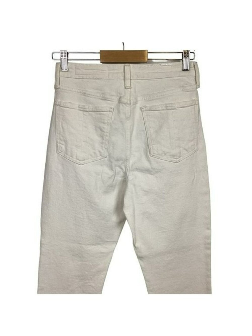 Rag & Bone Nina High-Rise Ankle Cigarette Jeans Ecru NWOT Size 27 - Picture 11 of 16